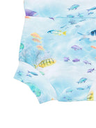 Costume da bagno per neonato Molo azzurri con stampa pesci 8S26P307 9533 MOLO KIDS 