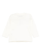T-shirt per neonati Moschino Kids bianca con ricamo orsetto M9O00RLAA10 10063 MOSCHINO KIDS 