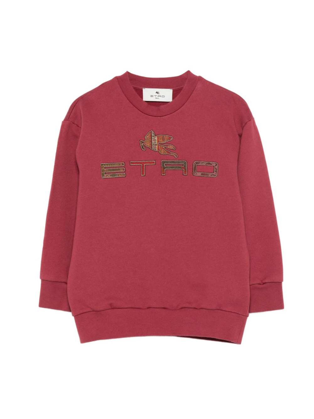 Felpa per bambino ETRO KIDS rossa con logo ricamato GX4P20 Z3333 416 ETRO KIDS 