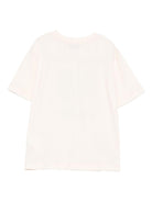 T-shirt per bambini Moschino Kids beige con stampa grafica HQM05GLAA10 10123 MOSCHINO KIDS 