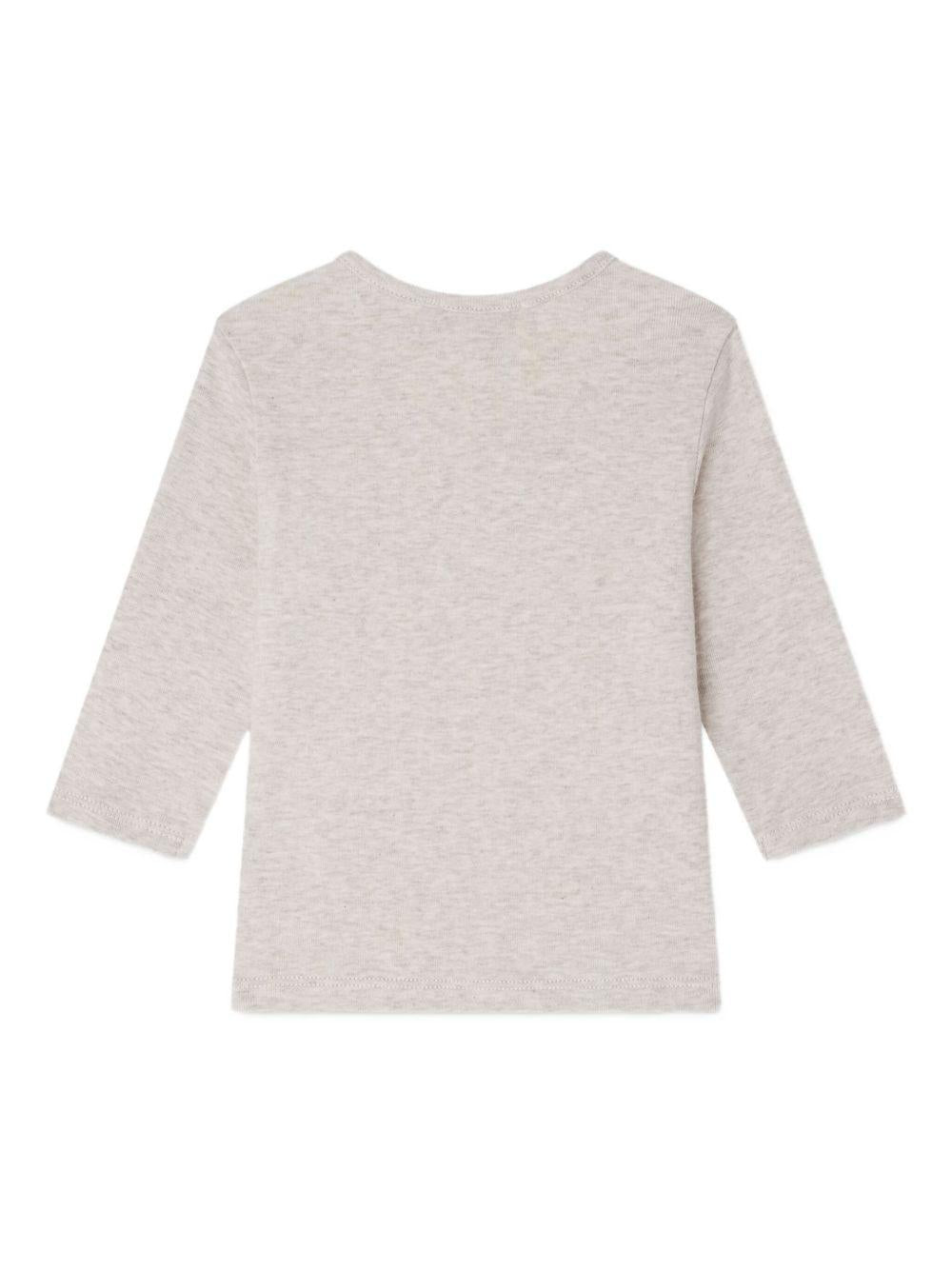 T-shirt per neonato Bonpoint beige con stampa ferro di cavallo W05YTSK00002 160A BONPOINT 