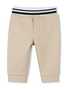 Tuta sportiva per neonato Karl Lagerfeld Kids beige con stampa Ikonik Karl (set di 3) Z30503 296 KARL LAGERFELD KIDS 