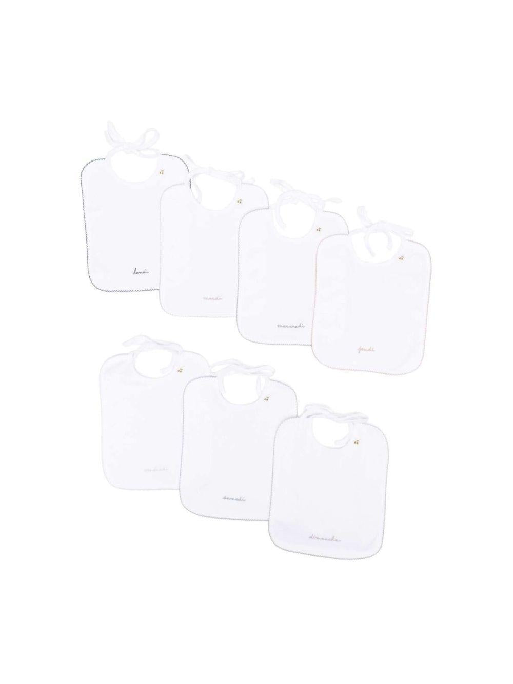 Set di bavaglini per neonati Bonpoint bianchi con motivo con ricamo PERZKID00002 000 BONPOINT 
