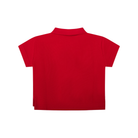 Polo per neonato Burberry Kids rossa cotone in piquè di cotone 8121357 B7308 BURBERRY KIDS 