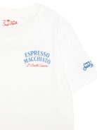 T-shirt per bambino MC2 Saint Barth Kids bianca con scollo rotondo PRL0001 02005L MC2 ST. BARTH KIDS 