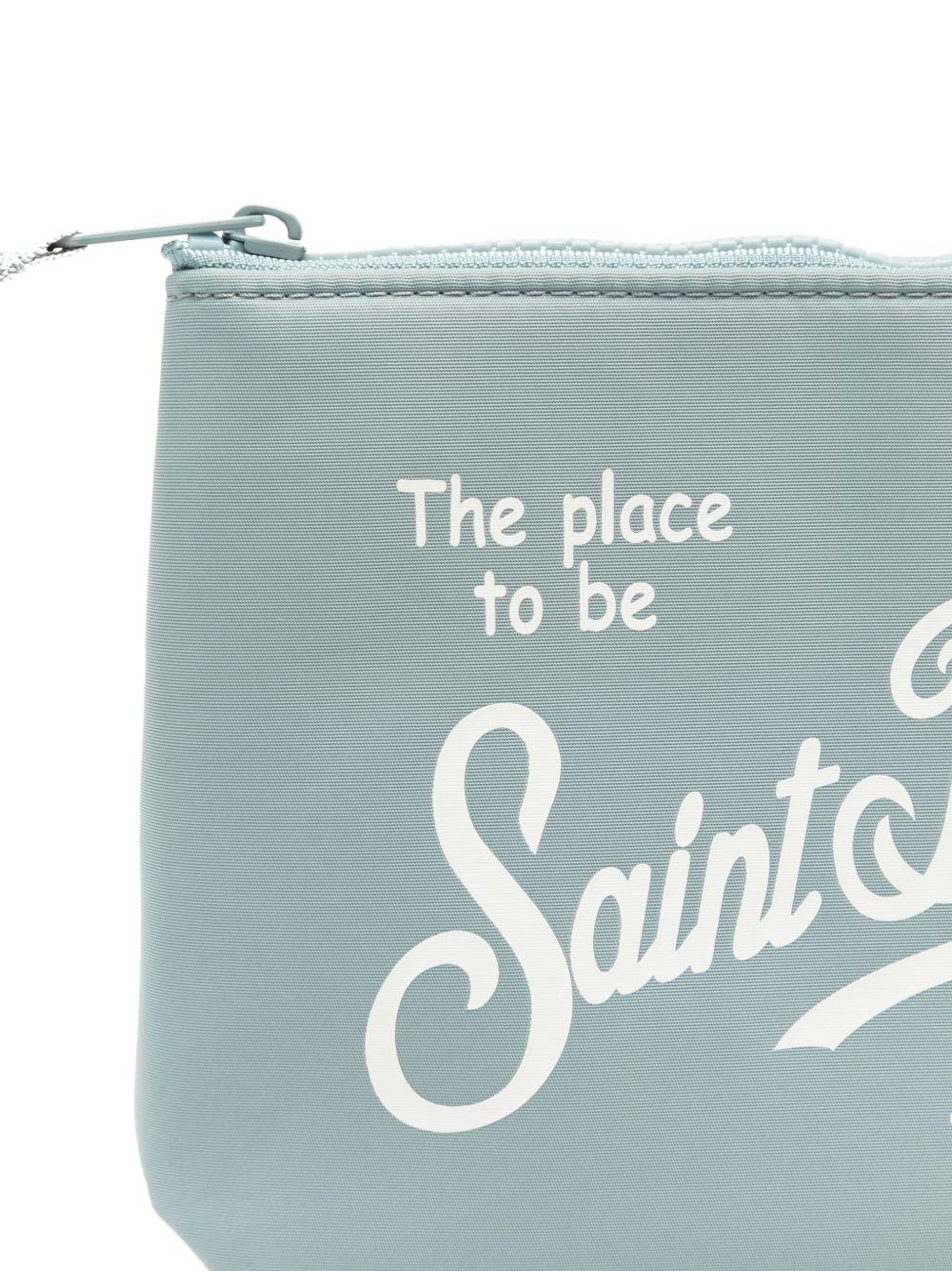 Pochette Aline MC2 Saint Barth azzurra con logo stampato sul davanti ALI0053 00160L MC2 ST. BARTH KIDS 