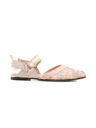 Ballerine per bambina Fendi Kids beige con motivo monogramma JFR572 AWK7 F1V9U FENDI KIDS 
