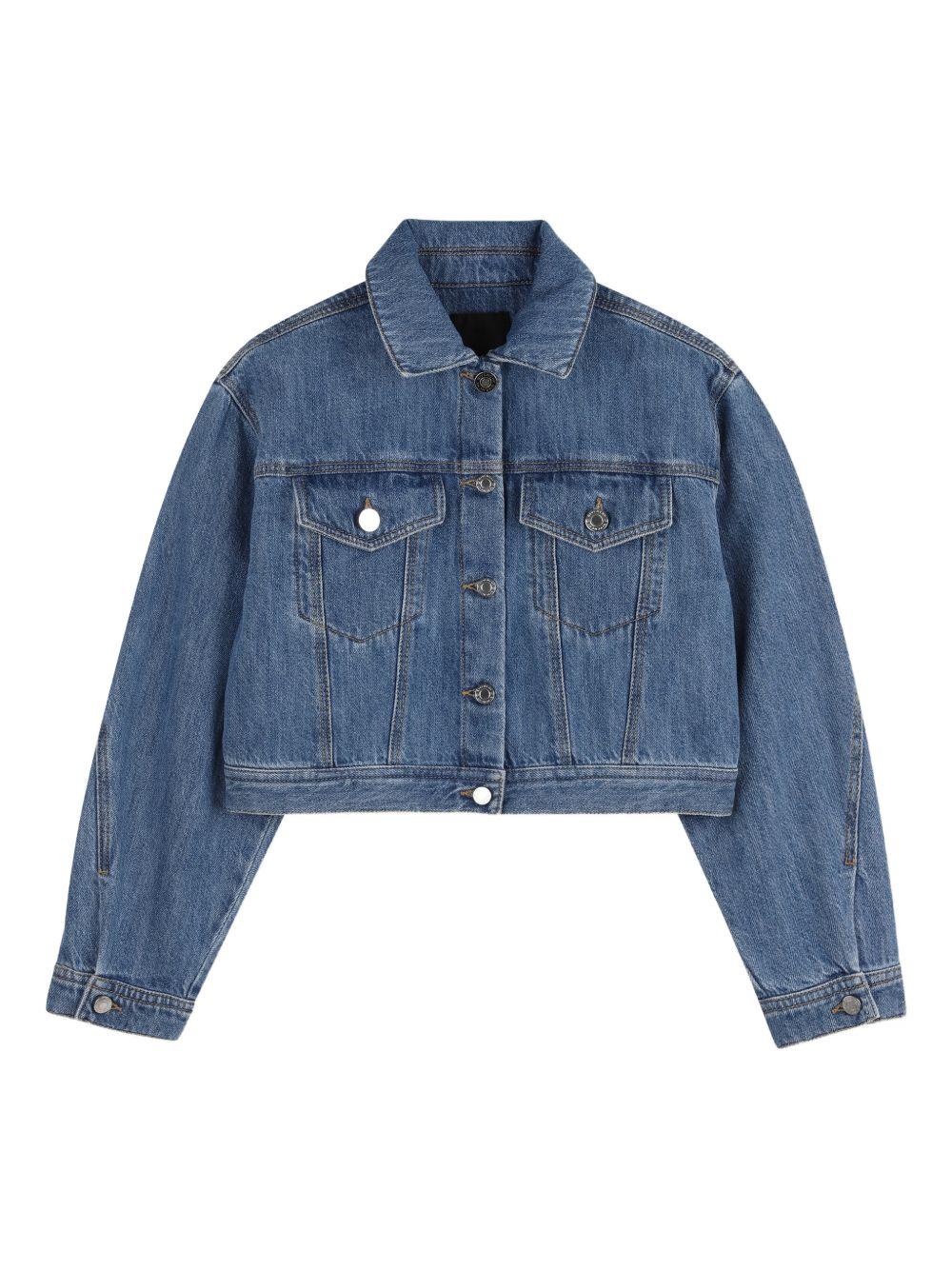 Giacca per bambina Givenchy Kids in denim con tasche sul petto H31140 Z10 GIVENCHY KIDS 