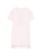 T-shirt per bambina MC2 Saint Barth Kids rosa con stampa grafica ABY0001 00960L MC2 ST. BARTH KIDS 