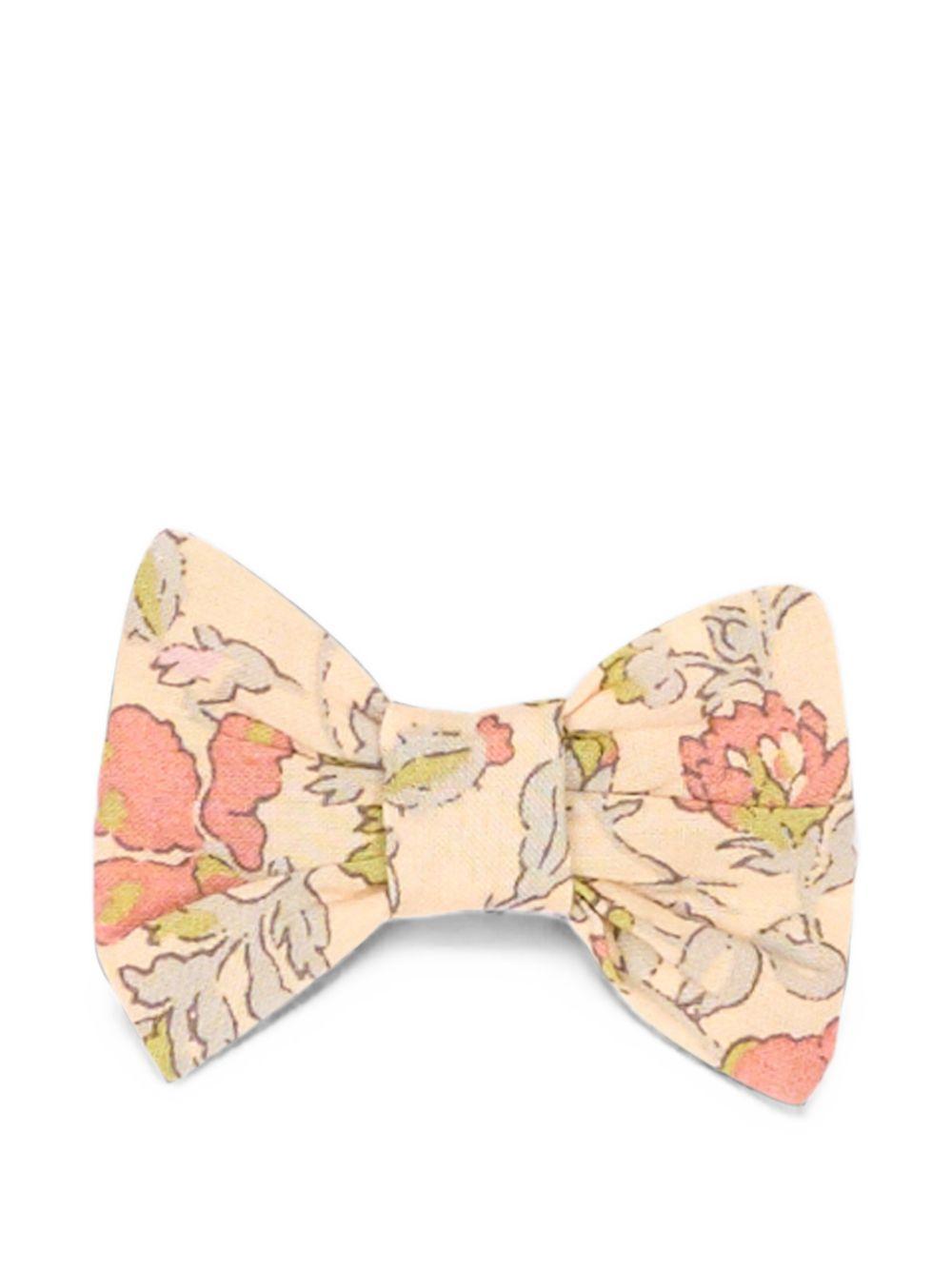 Set di due fermagli per bambina Bonpoint beige con stampa floreale W06GHAW00001 523B BONPOINT KIDS 