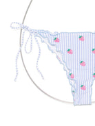 Bikini da donna MC2 Saint Barth azzurro con motivo a righe SAGI001 00693L MC2 ST. BARTH 
