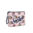 Pochette Aline MC2 Saint Barth rosa con stampa grafica all-over ALIN001 00637L MC2 ST. BARTH KIDS 