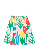 Gonna per bambina Stella McCartney Kids bianca con stampa floreale TY7A40 Z3461 101MC STELLA McCARTNEY KIDS 