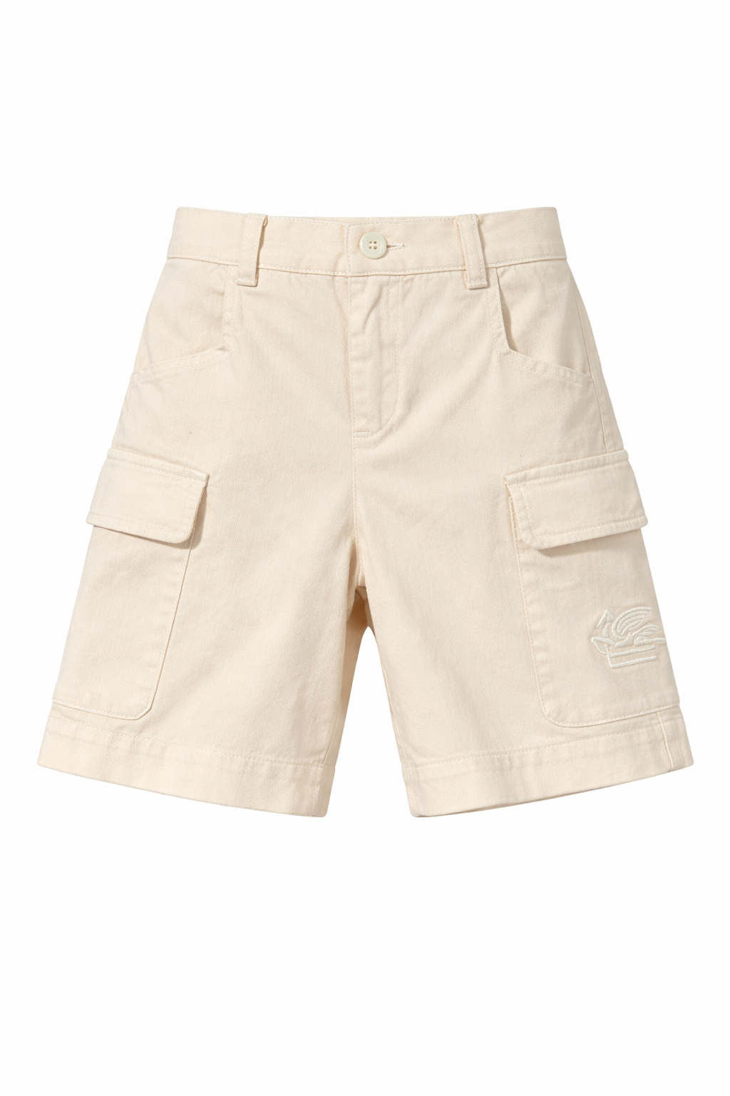 Shorts per bambino Etro Kids beige con applicazione logo sul retro GY6P49 G0064 105 ETRO KIDS 