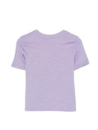 T-shirt per bambino Mini Rodini viola con stampa "Alien City FC" sul davanti 26220117 PURPLE MINI RODINI KIDS 