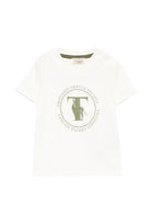T-shirt per neonato Trussardi Kids bianca con stampa grafica TIA26108TS OFF-WHITE TRUSSARDI KIDS 
