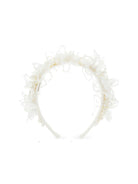 Cerchietto per capelli per bambina Monnalisa bianco con decorazione floreale 77G001 7772 0001 MONNALISA 