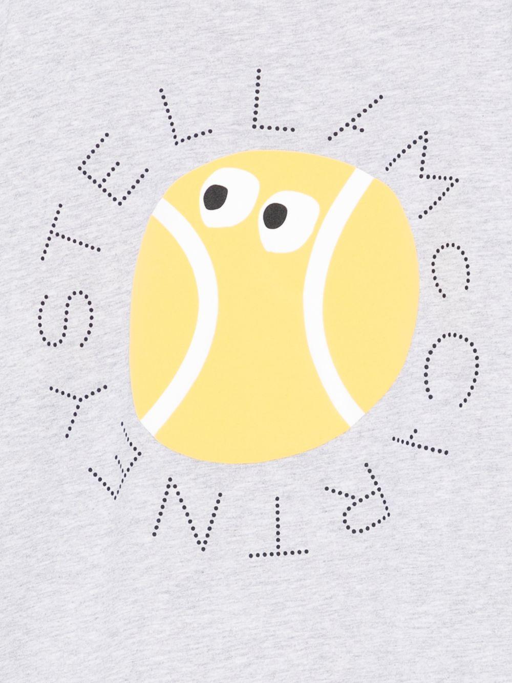 T-shirt per bambino Stella McCartney Kids grigia con stampa grafica TY8R21 Z0434 807 STELLA McCARTNEY KIDS 