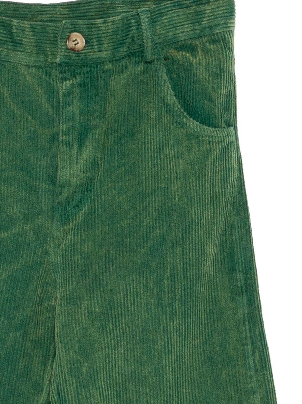Pantaloni per bambino Bobo Choses verdi con motivo semi delle carte da gioco B225AC084 311 BOBO CHOSES 
