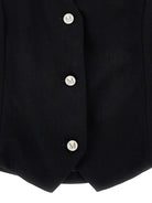 Top per bambina Monnalisa nera con chiusura con fiocco 41G302 7231 0050 MONNALISA KIDS 