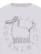 Felpa per bambino Stella McCartney kids grigia con stampa grafica TZ4P60 Z4016 807 STELLA McCARTNEY KIDS 