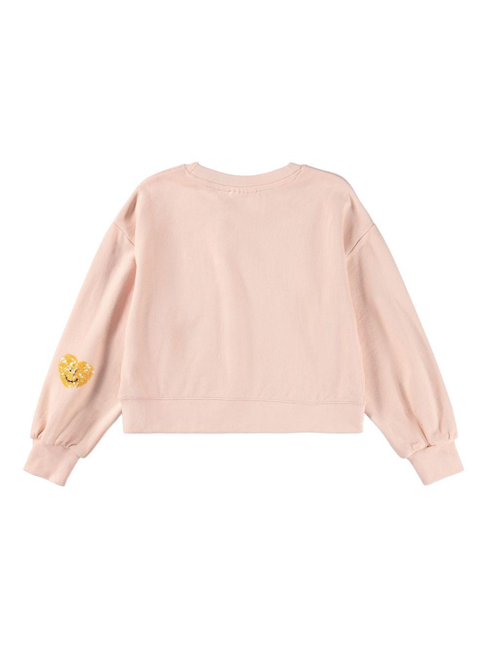 Felpa Marge per bambina Molo rosa con paillettes 2S26J206 8058 MOLO 