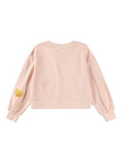 Felpa Marge per bambina Molo rosa con paillettes 2S26J206 8058 MOLO 