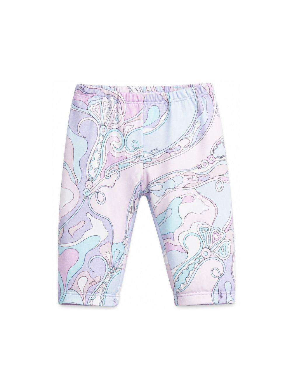Pantaloni per neonata Emilio Pucci Junior multicolore con stampa Iride PZ6020 Z3344 51SCE EMILIO PUCCI KIDS 