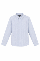 Camicia per bambino Emporio Armani Kids azzurra con motivo a righe EB001314 AF20973 F0023 EMPORIO ARMANI KIDS 