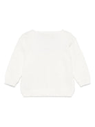 Cardigan per neonata La Stupenderia bianco in cotone con tasca applicata sul petto SCCR71802 D13 LA STUPENDERIA KIDS 