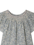 Blusa per bambina Bonpoint blu con stampa a fiori S06GBLW00014 519A BONPOINT KIDS 