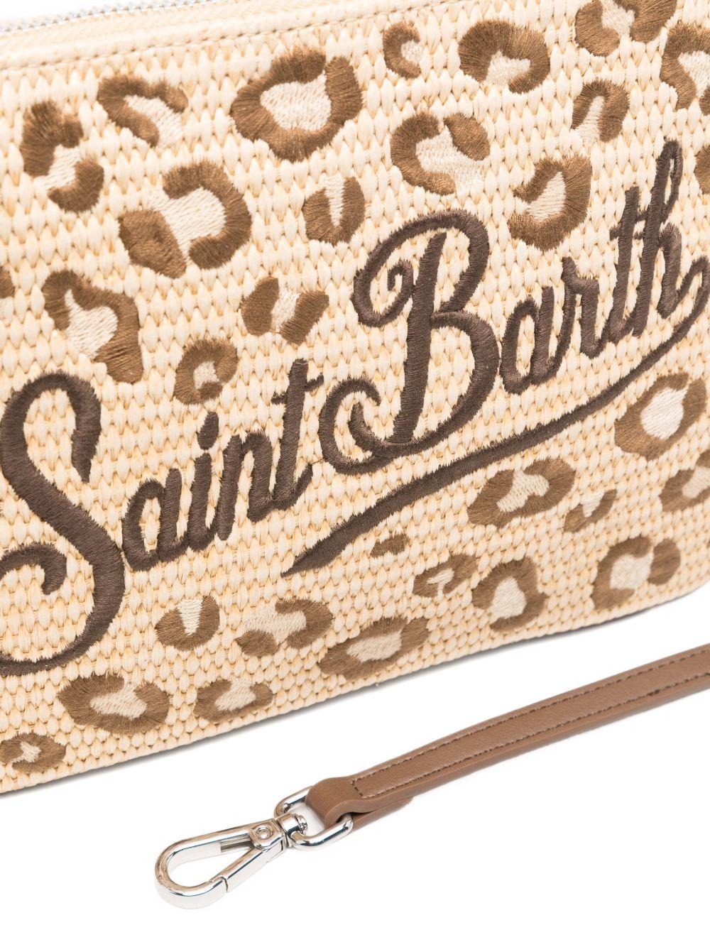 Borsa Parisienne MC2 Saint Barth beige con stampa animalier PAR0021 00349L MC2 ST. BARTH KIDS 