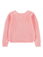 Maglione Gaye per bambina Molo rosa con lavorazione in maglia a coste 2S26K204 5650 MOLO KIDS 