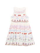 Abito per bambina Molo multicolore con stampa di ciliegie 2S26E150 5701 MOLO KIDS 