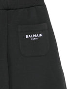 Pantaloni per bambina Balmain Kids neri con logo sul retro BZ6A80 Z3728 930BC BALMAIN KIDS 