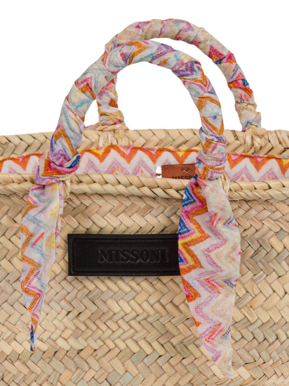 Borsa per bambina Missoni Kids beige con design intrecciato MY0B48 Z3832 110MC MISSONI KIDS 