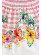 Gonna per bambina Monnalisa x Disney rosa con stampa grafica ibisco 11H720 8655 9993 MONNALISA KIDS 