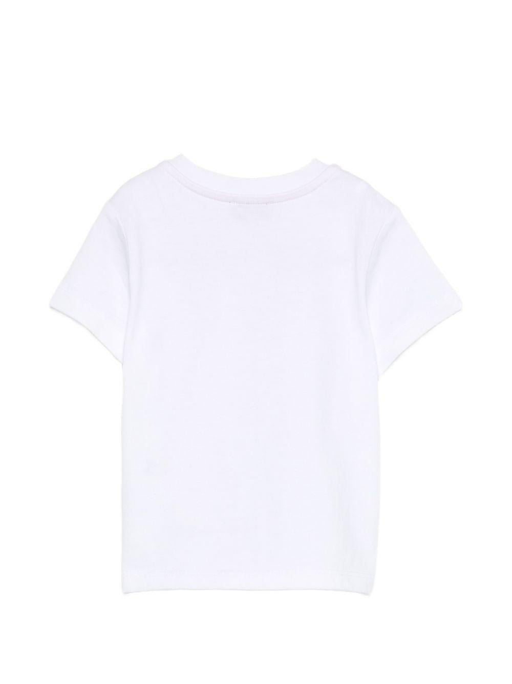 T-shirt per neonata Missoni Kids bianca con stampa logo sul davanti MY8021 Z3672 100 MISSONI KIDS 