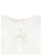 Blusa per bambina Monnalisa bianca con dettaglio fiocco posteriore 17G303 7113 0001 MONNALISA KIDS 