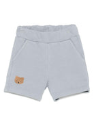 Shorts per neonato Donsje Ithri azzurro con motivo con ricamo 4096001NB 00070 DONSJE 