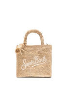 Borsa tote Vanity mini MC2 Saint Barth beige con dettaglio nappina VAMI004 00222L MC2 ST. BARTH KIDS 