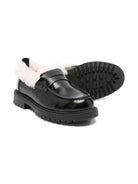 Mocassini per bambina Douuod Kids neri con design slip-on MOC533-P PELLICCIA DOUUOD 