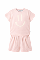 Set pigiama Luvis per bambina Molo rosa con stampa smile 6S26R401 5647 MOLO KIDS 