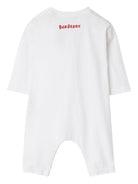 Tutina Thomas Bear per neonata Burberry Kids bianca con stampa con logo sul retro 8109292 A1464 BURBERRY KIDS 