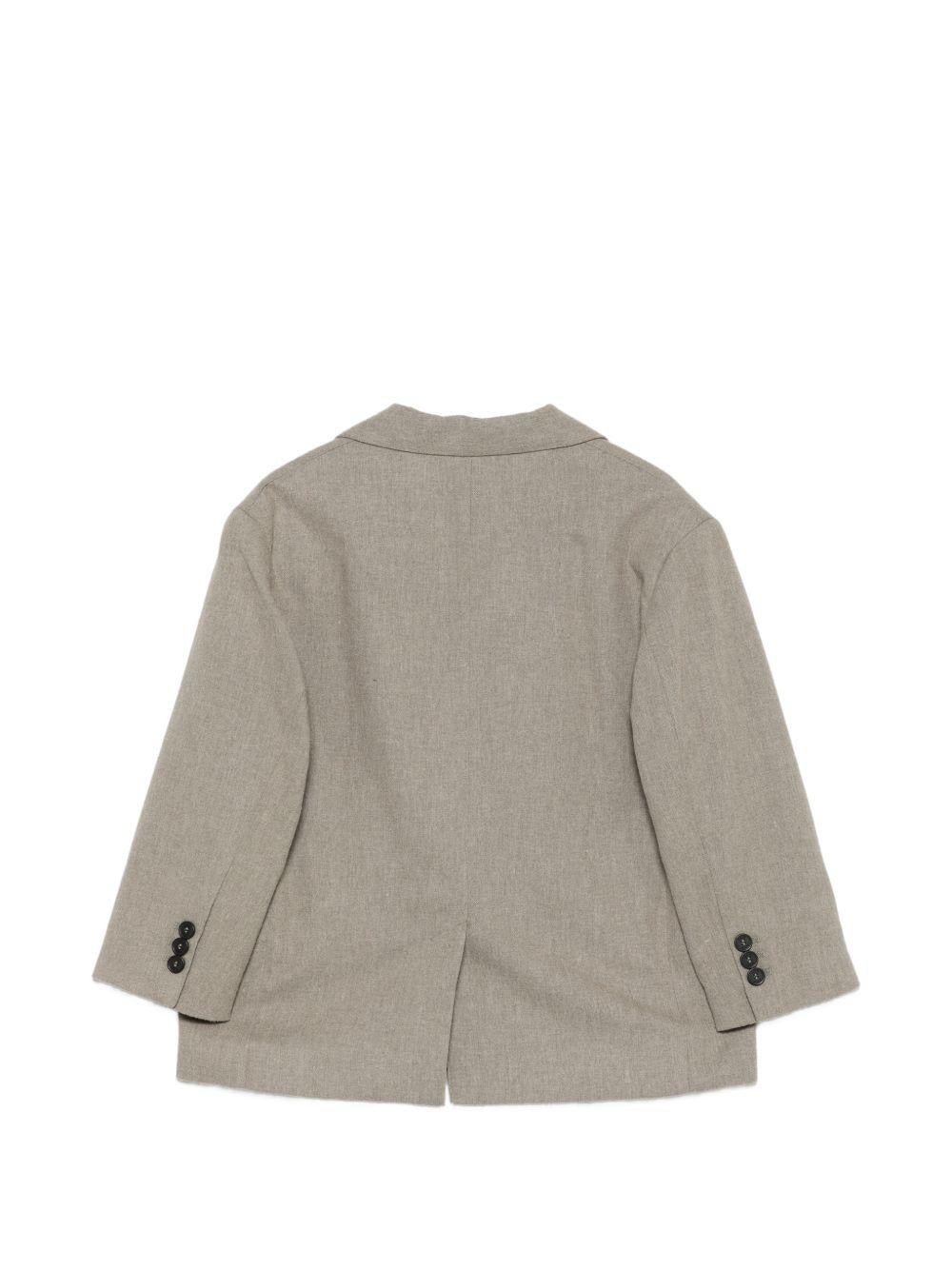 Giacca per bambino Douuod Kids grigia con revers a lancia DZ2P04 I0337 903 DOUUOD KIDS 