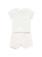 Completo t-shirt e shorts per neonato La Stupenderia multicolore con motivo a righe 2CCCT61 D12 LA STUPENDERIA KIDS 