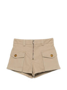 Shorts per bambina Pinko Kids beige con tasche KFBE0150CE023 0025 PINKO KIDS 