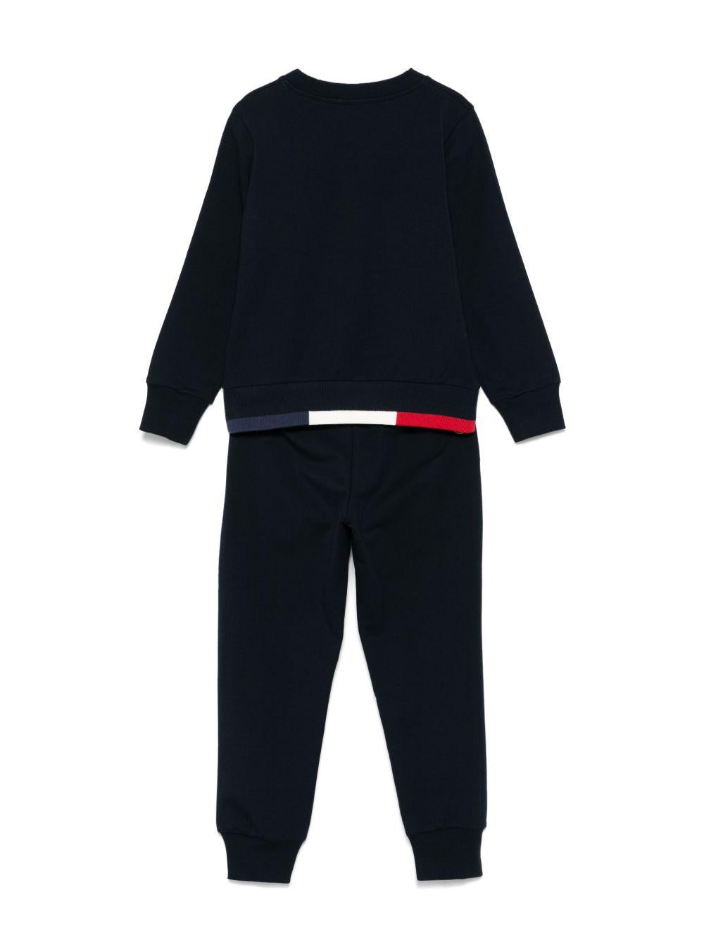 Set tuta sportiva per bambino Moncler Enfant nera elasticizzata L19548M0000589AEB 778 MONCLER KIDS 