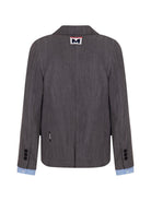 Blazer per bambina MSGM Kids grigio monopetto S6MSJGJK020 102 MSGM KIDS 