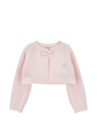 Cardigan per neonata Monnalisa Kids rosa con dettaglio con fiocco 73H801 8060 0091 MONNALISA KIDS 
